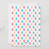 OEufs de Pâques couronne photo carte de vacances (Dos)