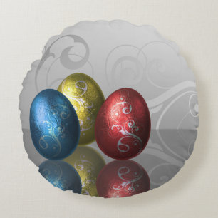 OEufs de Pâques - Coussin rond