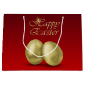 Oeufs de Pâques d'or - Grand sac cadeau (Devant)