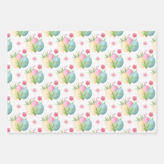 OEufs de Pâques Enveloppement Papier Feuille plate (Devant)