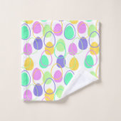 Oeufs de Pâques et contours (Gant de toilette)