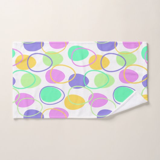 Oeufs de Pâques et contours (Serviette à main)