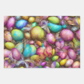 Oeufs De Pâques Et Fleurs. 007 Papier d'emballage (Devant)