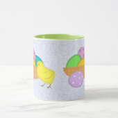 Oeufs De Pâques Et Mug De Poulets (Centre)