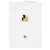 OEufs de Pâques Floral Élégant Carte de voeux plié (Dos)