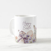 Œufs de Pâques Floraux Mug Joyeuses Pâques (Devant gauche)
