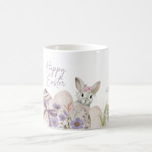 Œufs de Pâques Floraux Mug Joyeuses Pâques