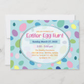 Oeufs de Pâques - Invitations de fête de Pâques (Devant)