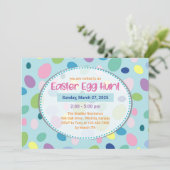 Oeufs de Pâques - Invitations de fête de Pâques (Debout devant)