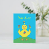 OEufs de Pâques Jonglage Carte postale de poussin (Debout devant)