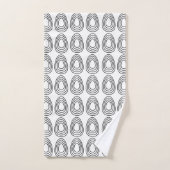 Œufs de Pâques Joyeuses Pâques (Serviette à main)