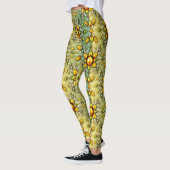 ŒUFS DE PÂQUES ~ Leggings Vert Jaune 3D (Gauche)