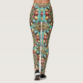 ŒUFS DE PÂQUES ~ Multicolores 3D ~ Leggings (Dos)