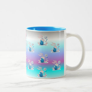 Oeufs de Pâques Pastel et Mug de lapin