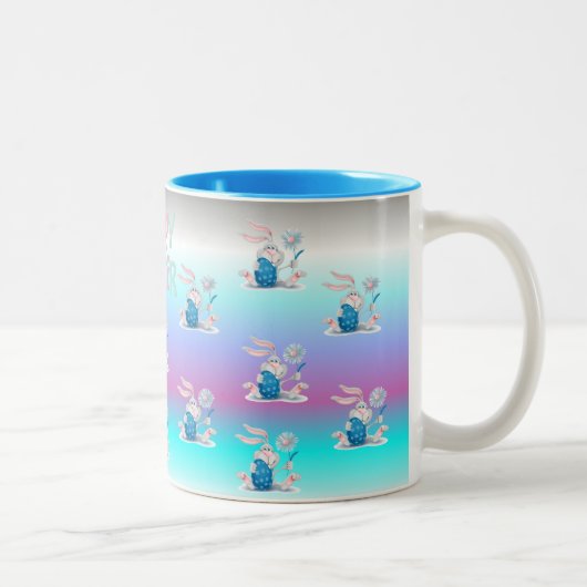 Oeufs de Pâques Pastel et Mug de lapin (Droit)