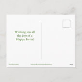 Oeufs de Pâques peints dans la carte postale Nest  (Dos)