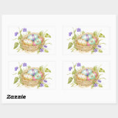 Oeufs de Pâques peints dans les autocollants de ni (Feuille)