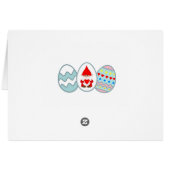 Œufs de Pâques peints et Gnome de joyeux anniversa (Dos Horizontal)