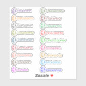 OEufs de Pâques Personnalisé Stickers Plusieurs No (Feuille)