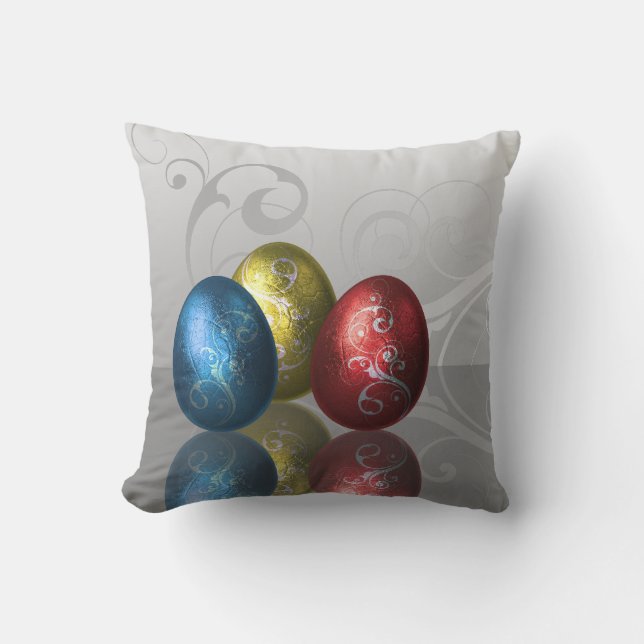 OEufs de Pâques - Polyester Coussin (Recto)