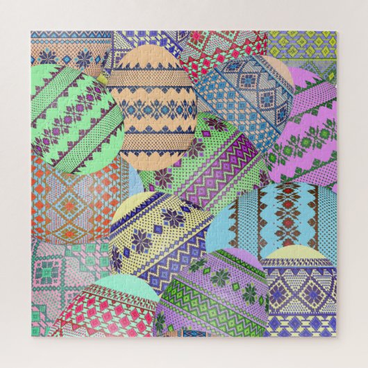 Oeufs de Pâques ukrainiens (Pysanky) Puzzle (Vertical)