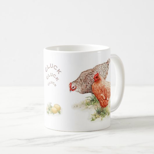 Oeufs de poules de Cluck Mug (Devant droit)