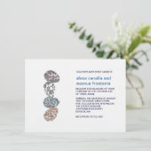 Oeufs décoratifs Faire-part de mariage (Debout devant)