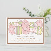 Oeufs décorés de façon moderne Invitation à dîner  (Debout devant)