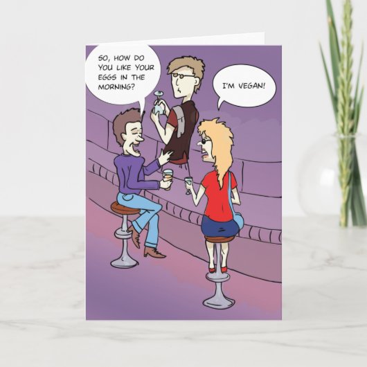 Oeufs du matin : Carte de voeux amusante (Devant)