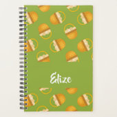 Oeufs en corbeille marron sur vert (Devant)