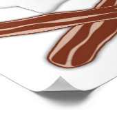 Oeufs et Bacon Crâne Drôle Poster (Coin)