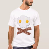 Oeufs et Bacon Crâne Funny Tshirt (Devant)