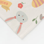 Oeufs et couverture simples d'ouatine de Pâques | (Coin)