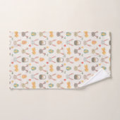 Oeufs et ensemble simples de serviette de Pâques | (Serviette à main)