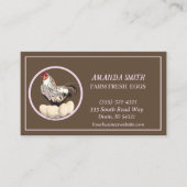 Oeufs frais de ferme à vendre Carte de visite (Devant)