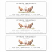 Oeufs frais de ferme | Étiquette de carton d'oeuf  (Devant)