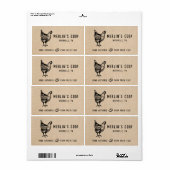 Oeufs frais modernes Vintage - Étiquette de carton (Feuille entière)