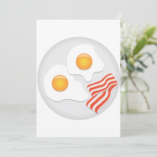 Oeufs Frits Et Invitations De Bacon (Debout devant)