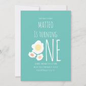 Oeufs frits Invitation d'anniversaire (Devant)