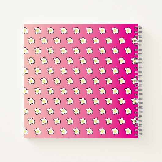 Oeufs frits roses Gradient Recette Livre (Dos)