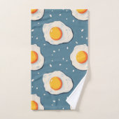 Oeufs frits sur le bleu (Serviette à main)