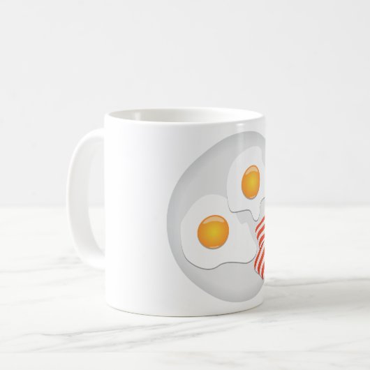 Oeufs Frivés Et Bacon Petit-Déjeuner Mug (Devant gauche)