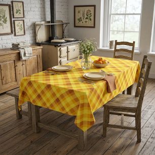 Oeufs mignons Jaune Plaid Moyen Nappe