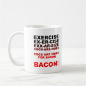 Oeufs Pour Bacon Mug Drôle (Gauche)