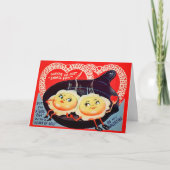 Oeufs rétro Carte Saint Valentin (Devant)