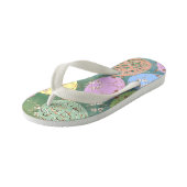 Oeufs Roses de Pâques paire de tongs (Incliné)