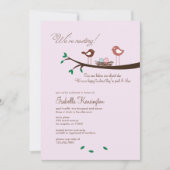 Oeufs roses et bleus Twins Baby shower Invitation (Devant)