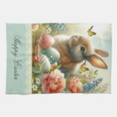 Oeufs vintages de Pâques et serviettes de cuisine  (Horizontal)