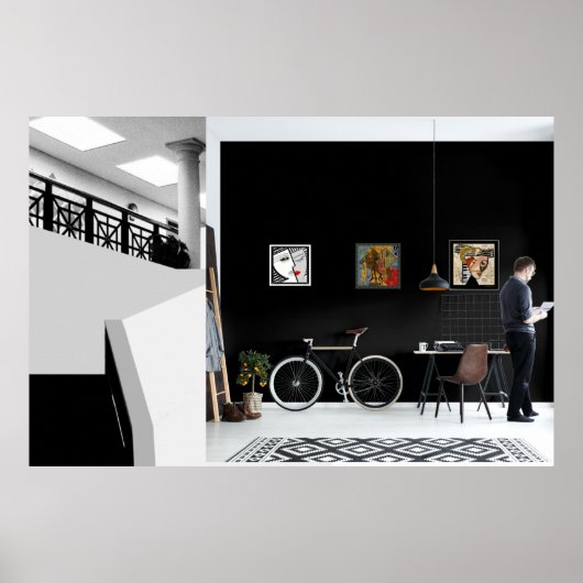 Oeuvre Abstraite de Leslie Sigal Javorek Poster (Devant)