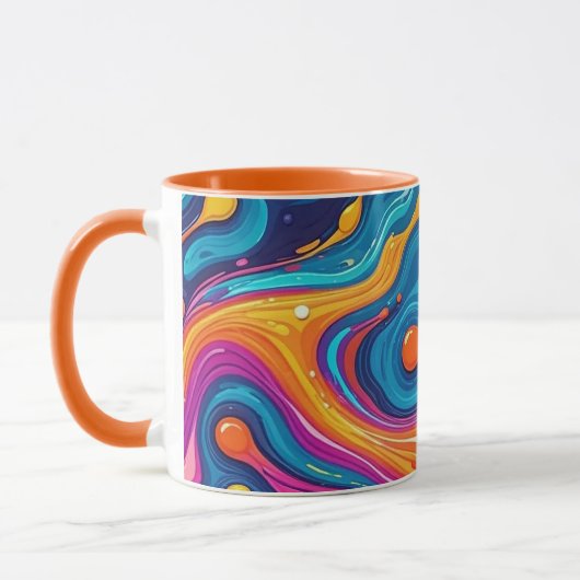 OEuvre Abstraite de surface 1200 - Mug (Gauche)